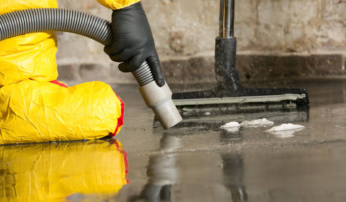sewage backup cleanup equipment extracting contaminated water